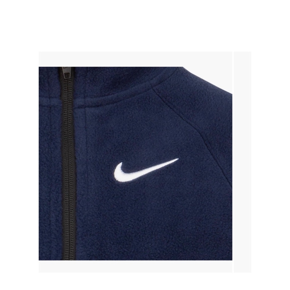 SALE Nike Kids Navy Blue Fleece Jacket Size 4 - Picture 4 of 6